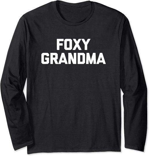 Discover Camisola de Mangas Compridas Simples Foxy Grandma