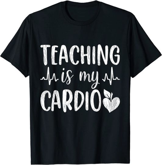 Discover T-shirt Unissexo Regresso às Aulas Teaching Is My Cardio