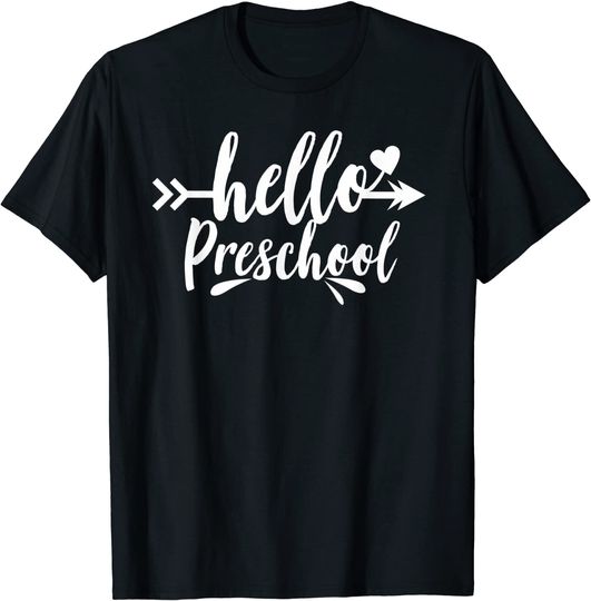 Discover T-shirt Unissexo Hello Preschool Regresso às Aulas
