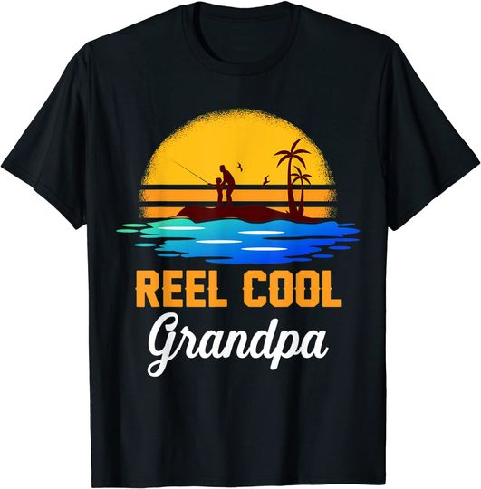 Discover T-shirt de Homem Manga Curta Reel Cool Grandpa