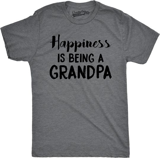 Discover T-shirt de Homem Manga Curta Happiness Is Being A Grandpa