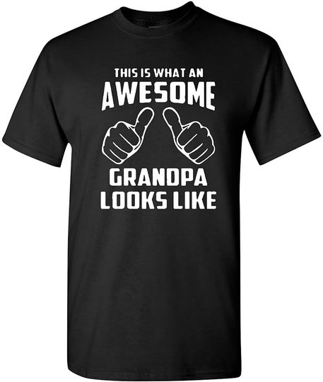 Discover T-shirt de Homem Manga Curta This Is What An Awesome Grandpa Looks Like