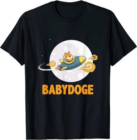 Discover T-shirt Unissexo de Manga Curta Babydoge