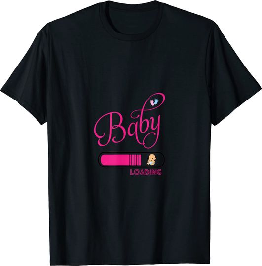 Discover T-shirt Unissexo de Manga Curta Baby Is Loading