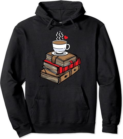 Discover Hoodie Unissexo Eu Amo Café E Livros