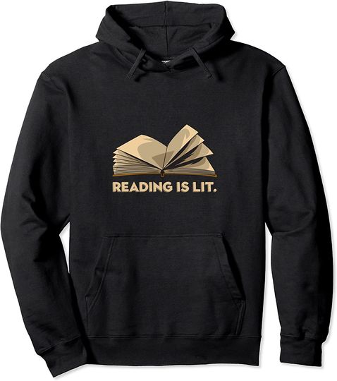 Discover Hoodie Unissexo Reading Is Lit