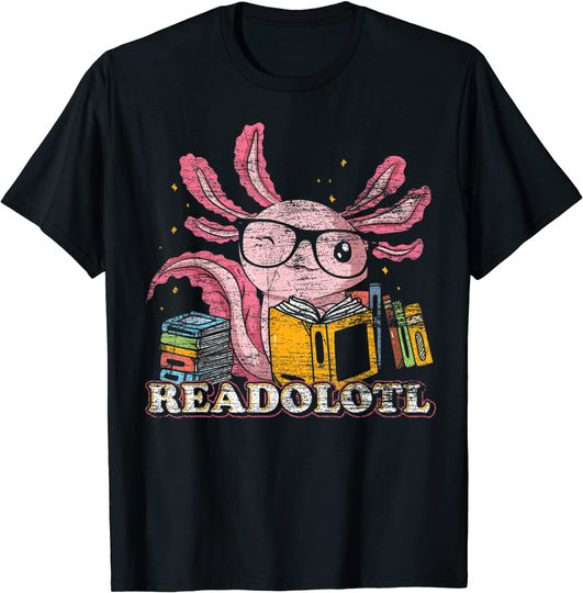 Discover T-shirt Unissexo de Manga Curta com Letra Readolotl