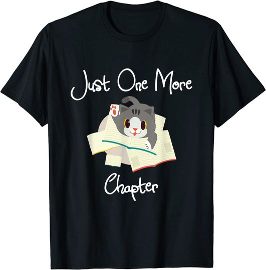Discover T-shirt Unissexo de Manga Curta Just One More Chapter