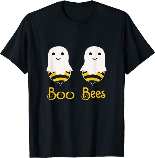 Discover T-shirt Unissexo Boo Bees Presente de Halloween para os Casais
