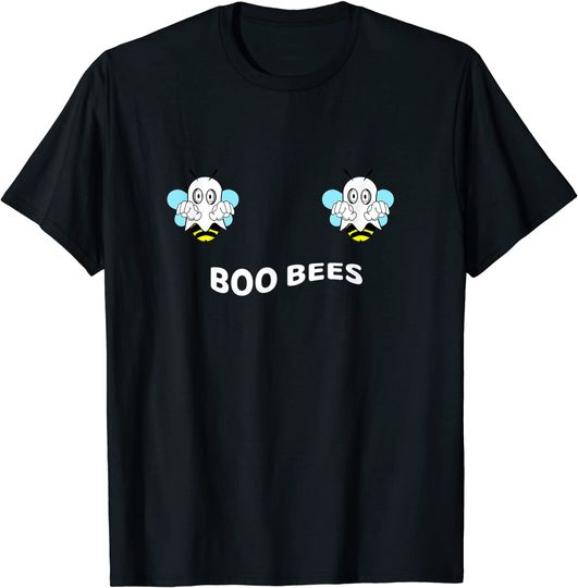 Discover T-shirt Unissexo Divertido com Boo Bees de Fantasma Halloween