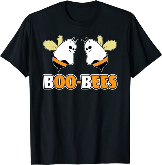 Discover T-shirt Unissexo Fantasia de Casal Halloween Boo Bees