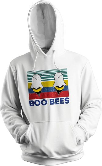 Discover Hoodie Unissexo Vintage Boo Bees Halloween