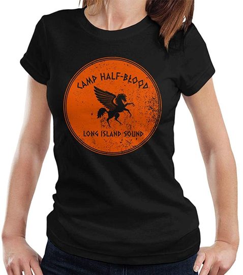 Discover T-shirt para Mulher com Estampa de Camp Half Blood