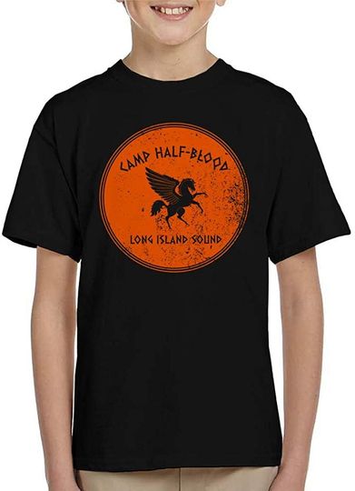 Discover T-shirt para Crianças com Estampa de Camp Half Blood