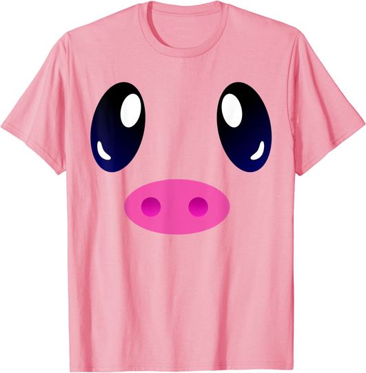 Discover T-shirt Unissexo de Manga Curta com Rosto Lacrimoso Do Porco
