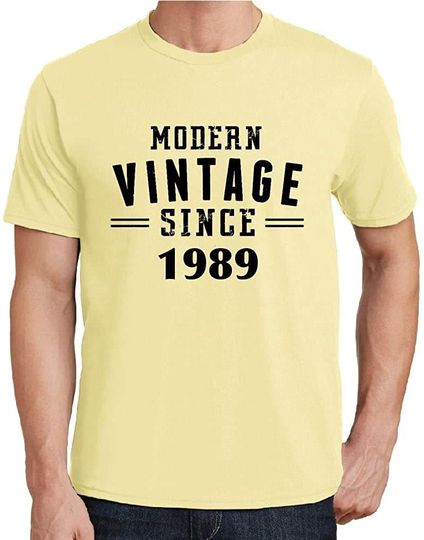 Discover T-shirt de Homem Manga Curta Modern Vintage 1989