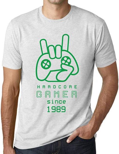 Discover T-shirt de Homem Manga Curta Hardcore Gamer Since 1989