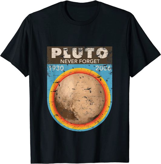 Discover T-shirt para Homem e Mulher Pluto Never Forget