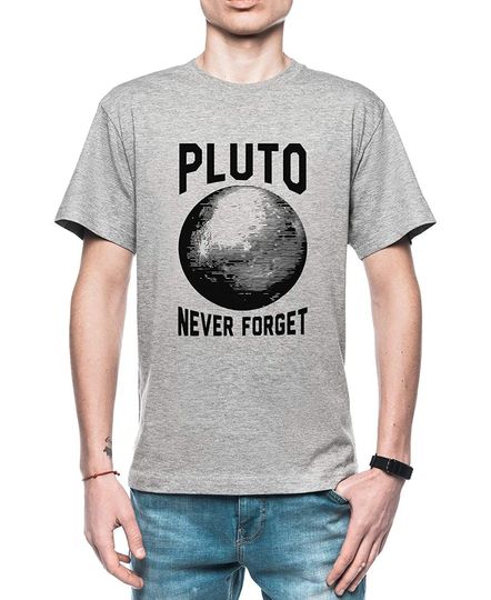Discover T-shirt para Homem de Mangas Curtas Pluto Never Forget