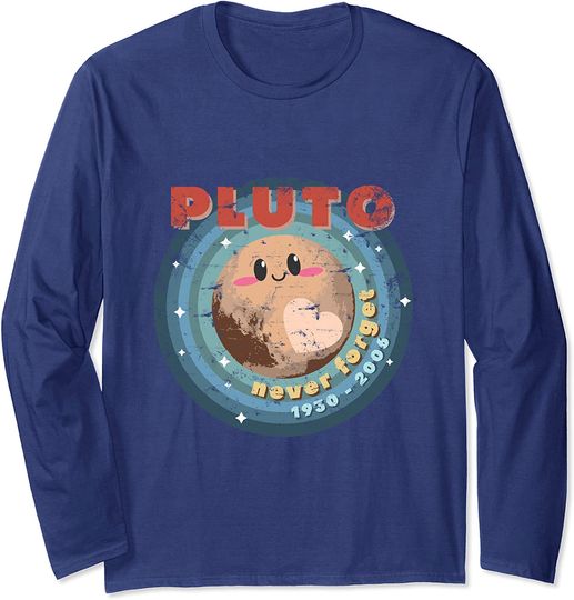 Discover Camisola de Mangas Compridas Unissexo Fofa Pluto Never Forget