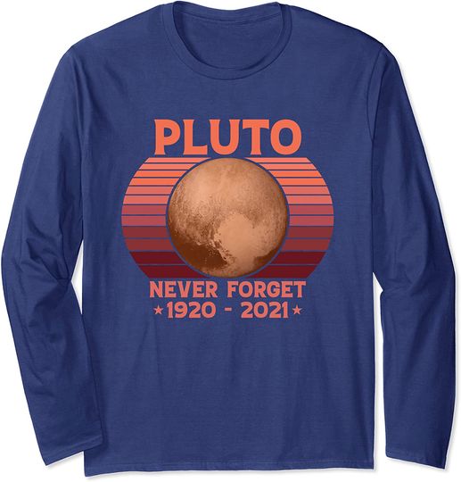 Discover Camisola de Mangas Compridas Unissexo Vintage Pluto Never Forget 1930 - 2006