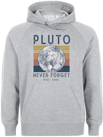 Discover Hoodie Unissexo Pluto Never Forget Espaço Ciência