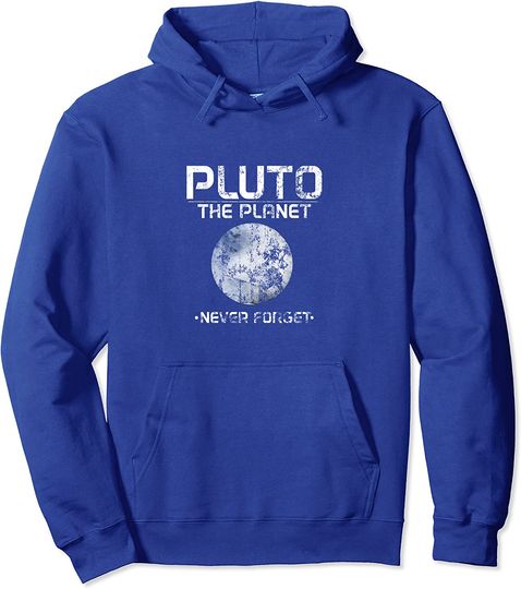 Hoodie Unissexo Vintage Pluto Never Forget 1930 - 2006