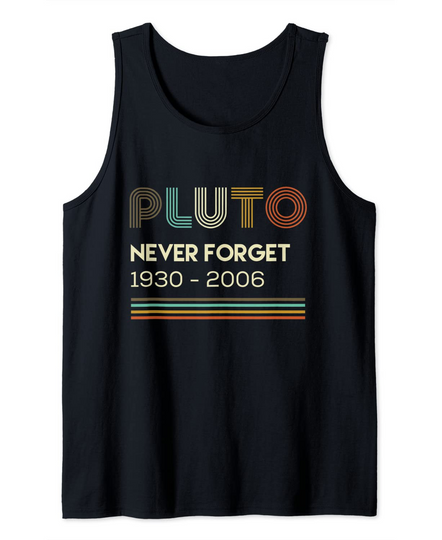 Discover Camisola sem Mangas Unissexo Vintage Simples Pluto Never Forget