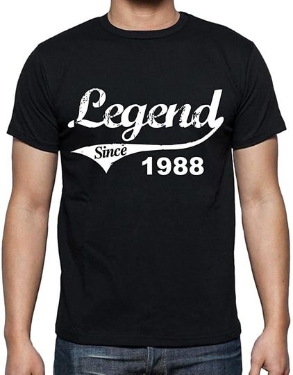 Discover T-shirt de Homem de Manga Curta Legend 1988