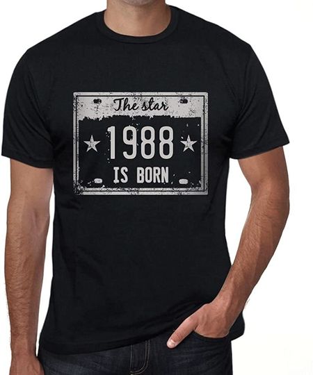 Discover T-shirt de Homem de Manga Curta The Star 1988 Is Born