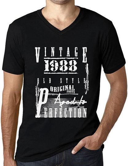 Discover T-shirt de Homem com Decote Em V Vintage 1988