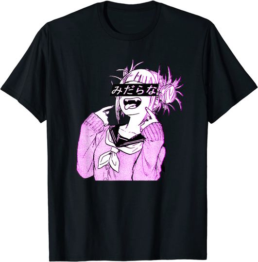 Discover T-shirt Unissexo Vaporwave Anime Neko