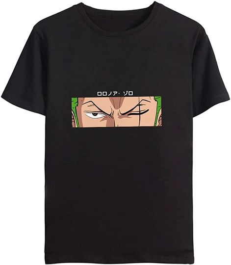 T-shirt para Homem e Mulher de Impressão Frente e Verso Presente de Anime