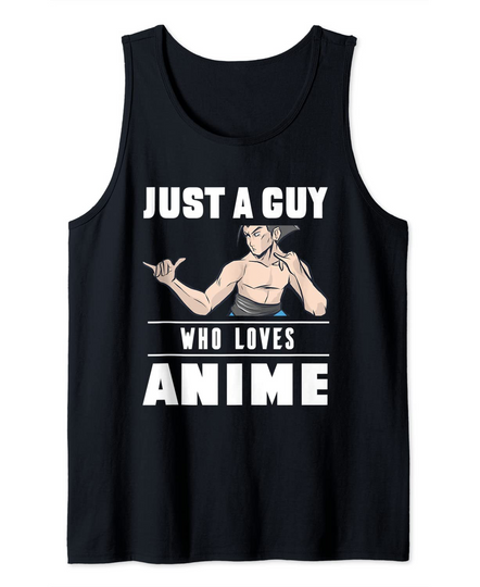 Discover Camisola sem Mangas Unissexo Divertida Just A Guy Who Loves Anime