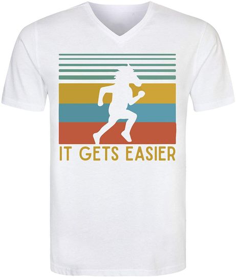 Discover T-shirt para Homem It's Gets Easier Bojack Horseman Decote em V