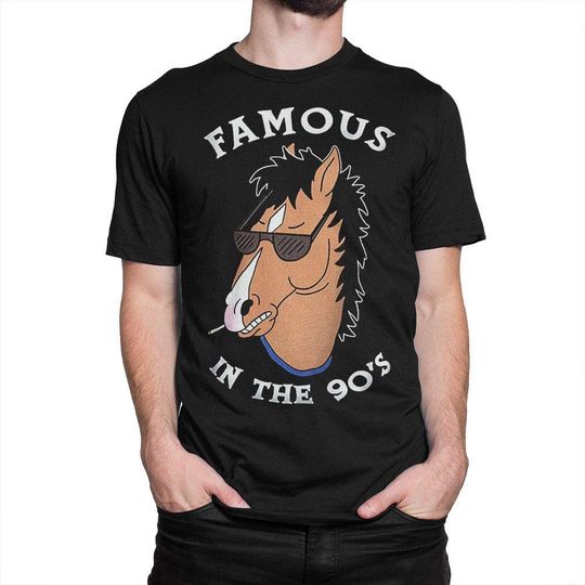 Discover T-shirt para Homem Famous In The 90'S Bojack Horseman