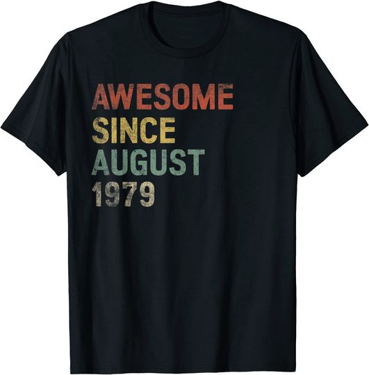 Discover 42 Years Old Awesome Since August 1979 T Shirt