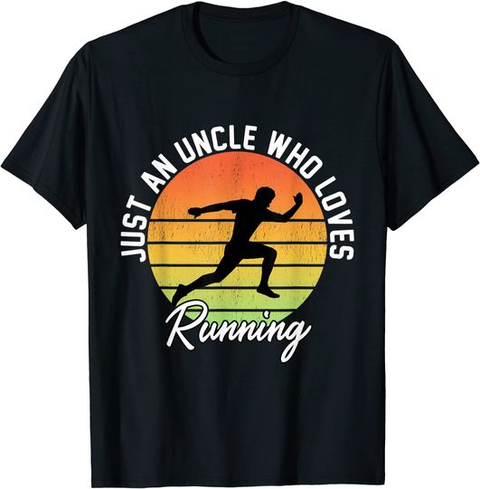 Discover T-shirt para Homem Just an Uncle Who Loves Running