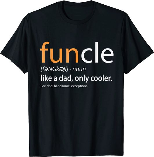 Discover T-shirt para Homem Divertido Definição de Funcle