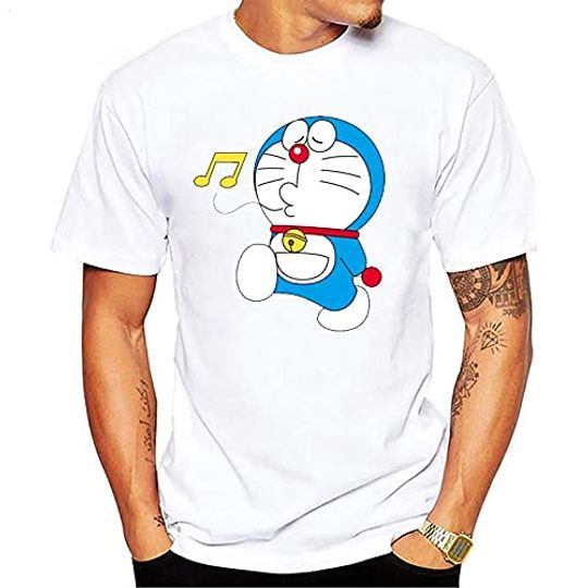 Discover T-shirt Unissexo com Estampa de Doraemon Divertido