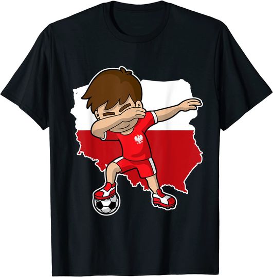 Discover Dabbing Soccer Boy Poland T Shirt