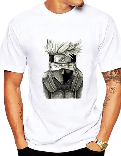 Discover T-shirt para Homem com Anime Naruto