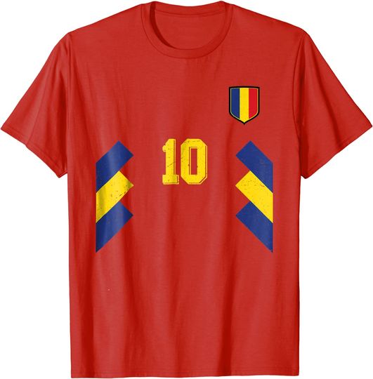 Discover Retro Romania Soccer Jersey T Shirt