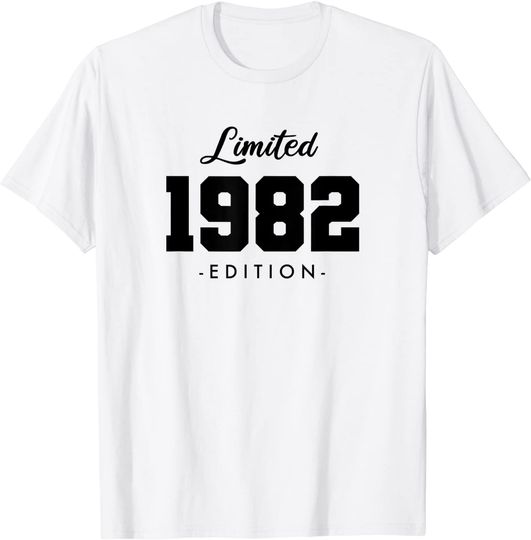 Discover T-shirt para Homem e Mulher Limited 1982 Edition