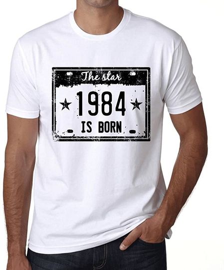 Discover T-shirt de Homem Manga Curta The Star 1984 Is Born