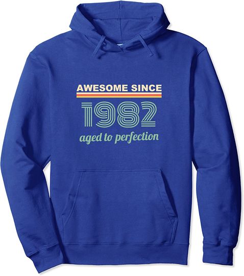 Discover Hoodie Unissexo Awesome 1982 Aged To Perfection
