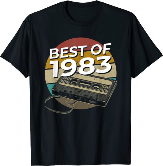 Discover T-shirt Unissexo Vintage Best Of 1983