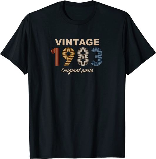 T-shirt Unissexo Vintage 1983 Original Parts