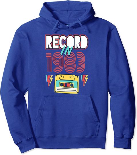 Discover Hoodie Unissexo Record 1983 com Cassete