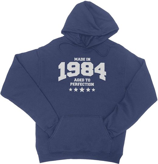 Discover Hoodie Unissexo Made  In 1984 Aged To Perfection